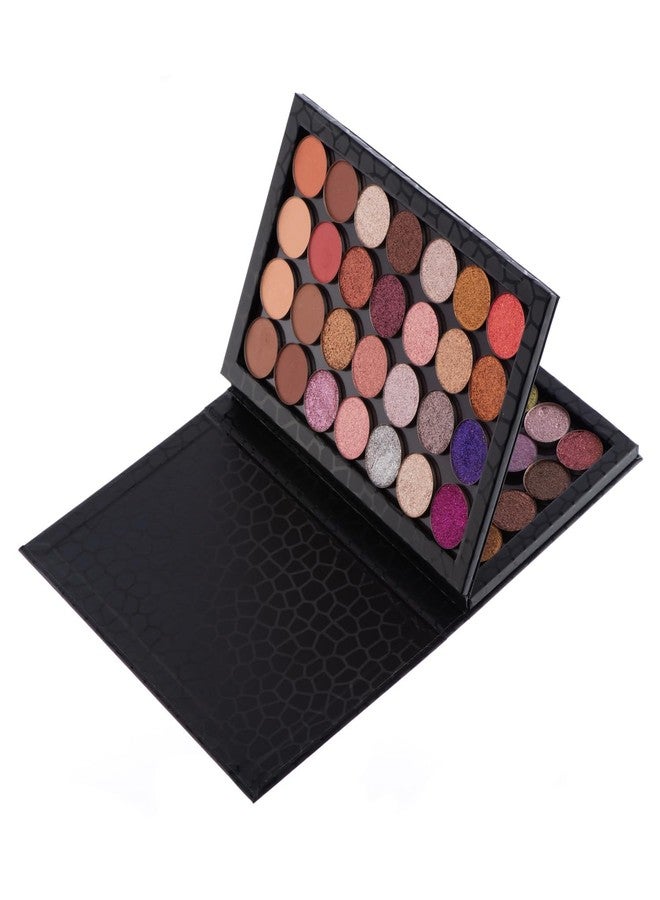 Allwon 2-Layer Book Shaped Magnetic Palette Large Empty Makeup Palette Storage Box for Eyeshadow Lipstick Blush Powder (Black) - Image 5